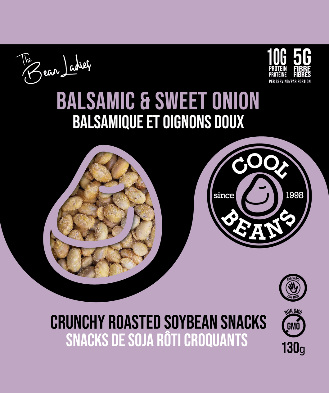 'Balsamic & Sweet Onion' Roasted Bean Snacks