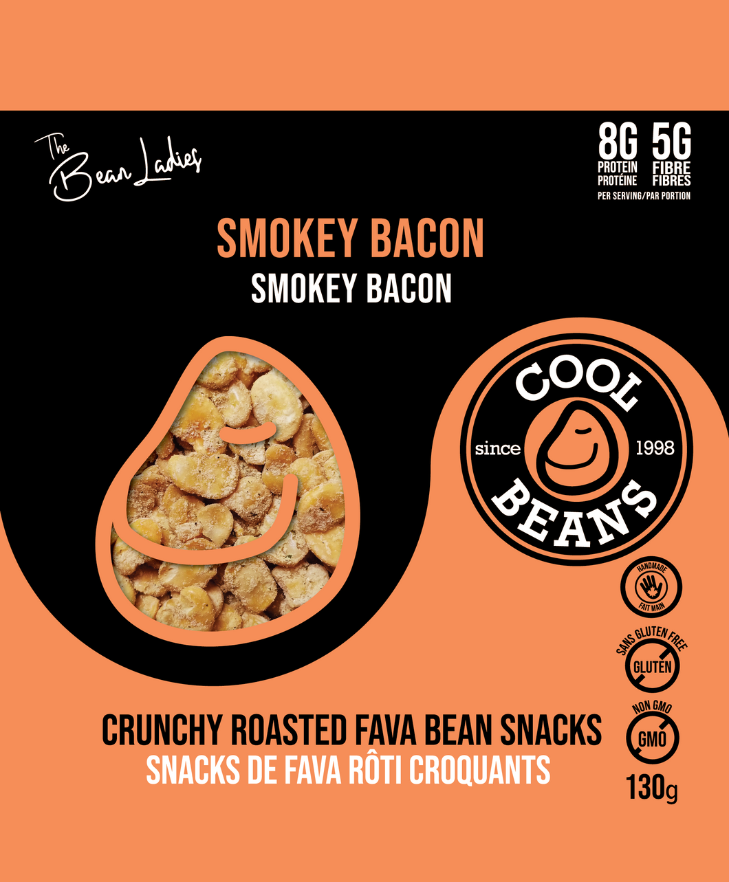 'Smokey Bacon' Roasted Bean Snacks